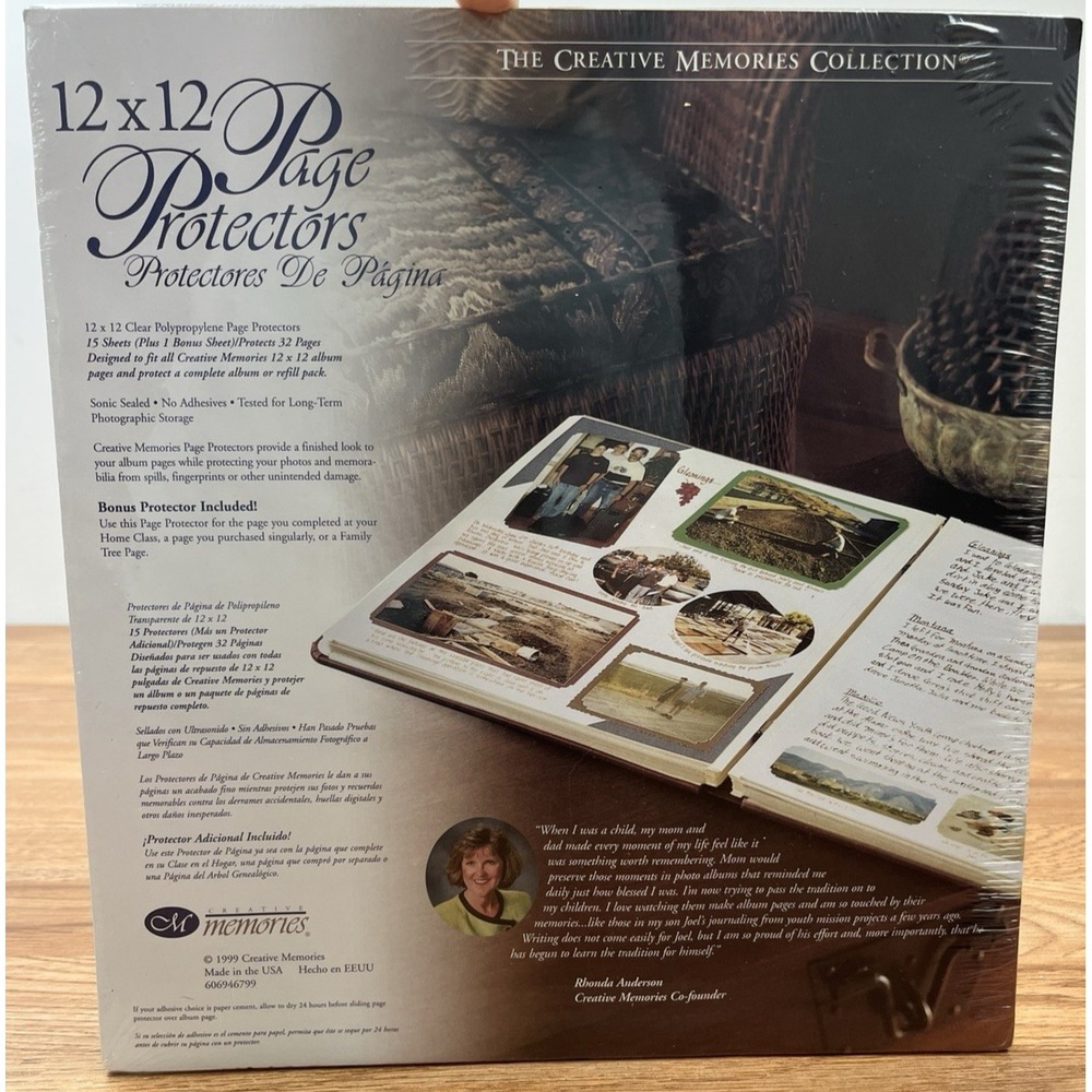 Creative Memories 12x12 Page Protectors From 1999, Pack of 16 Sheets NEW